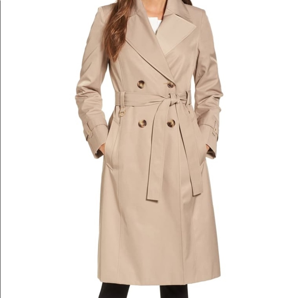 Via Spiga Double Breasted Trench Coat